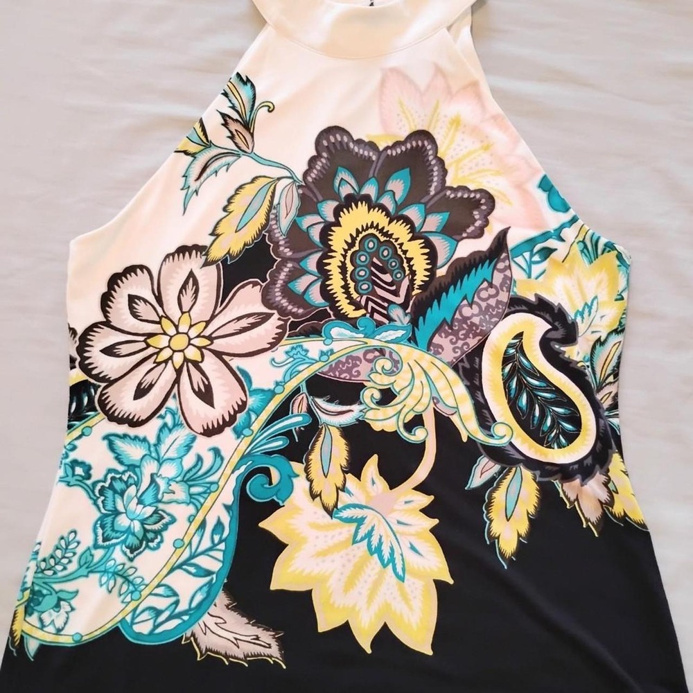 WHBM Halter Top summer fairy core y2k 90s Paisley Floral Summer tank